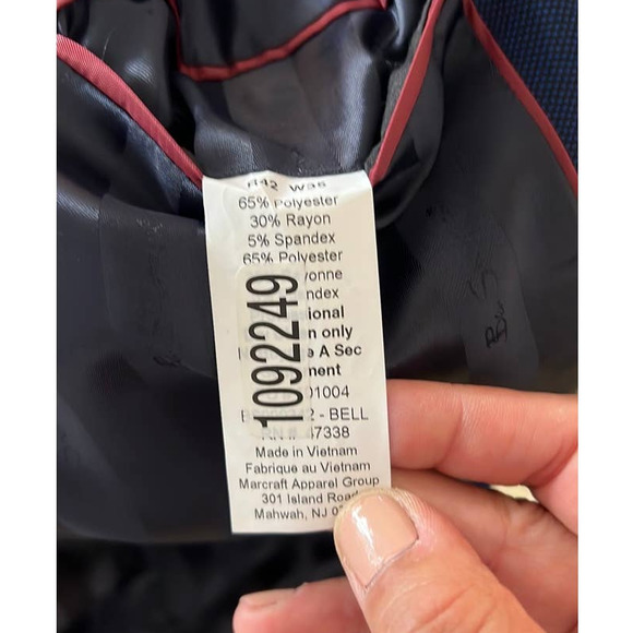 NWOT BEN SHERMAN MEN'S TWO-BUTTON NOTCH LAPEL JACKET SIZE 42R - Picture 4 of 6